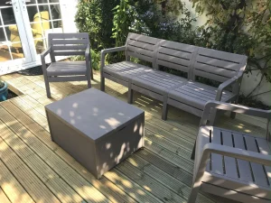 image: decking garden furniture